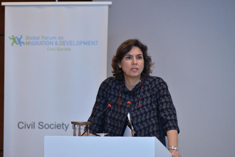 Turkey GFMD Chair addresses the Opening  Of 2015 Civil Society Days